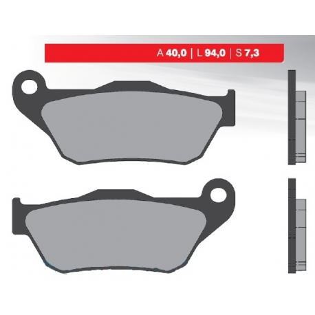 BRENTA KLOCKI HAMULCOWE KH430 YAMAHA YP 125R X-MAX`06-09, XP 250R`05-09, MBK, PRZÓD
